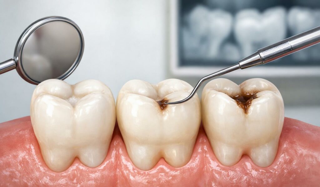 Caries en fases iniciales